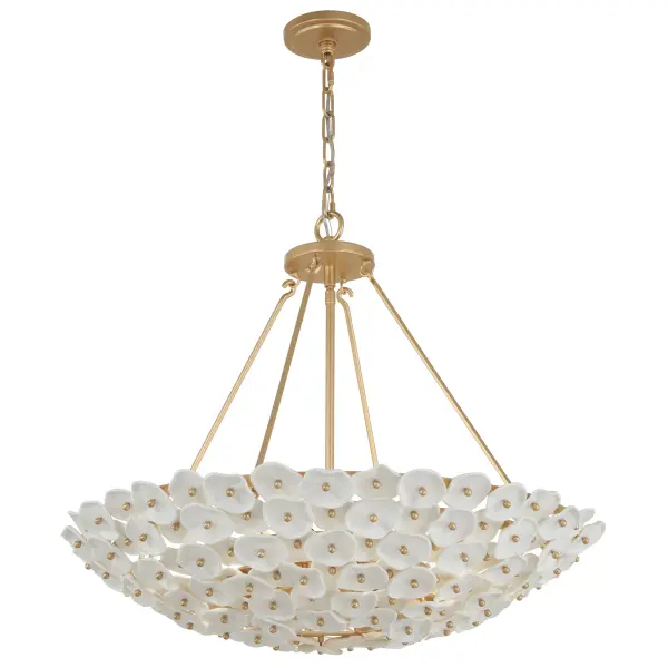 Coastlyn 28" 6-Light Pendant in Legacy Brass - Image 7