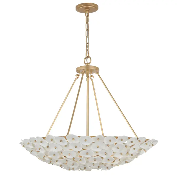 Coastlyn 28" 6-Light Pendant in Legacy Brass - Image 8