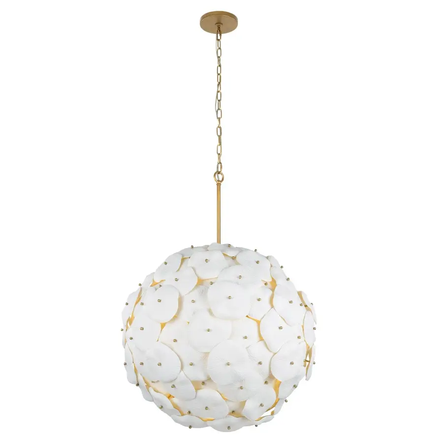 Coastlyn 28" 7-Light Pendant in Legacy Brass - Image 1