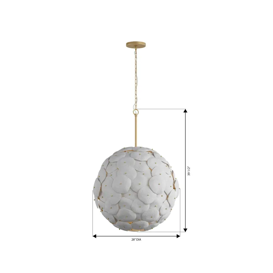 Coastlyn 28" 7-Light Pendant in Legacy Brass - Image 2