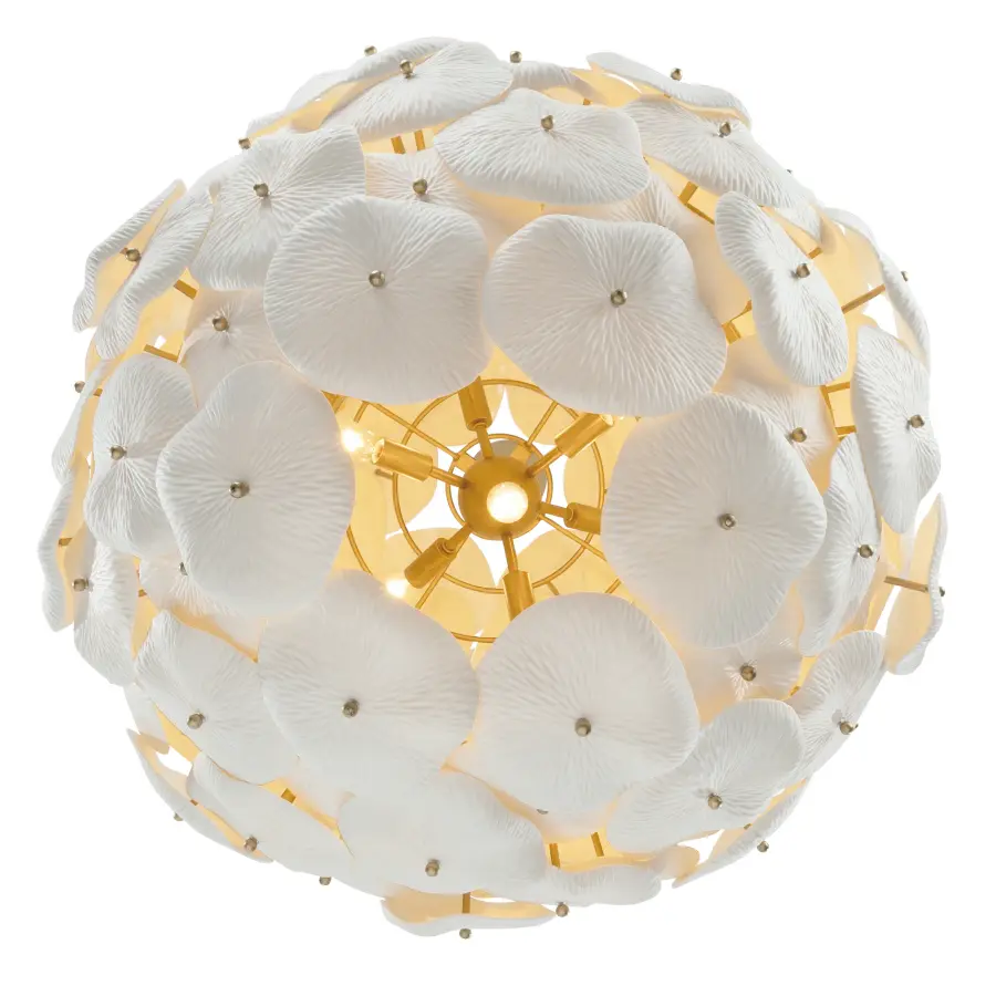 Coastlyn 28" 7-Light Pendant in Legacy Brass - Image 4