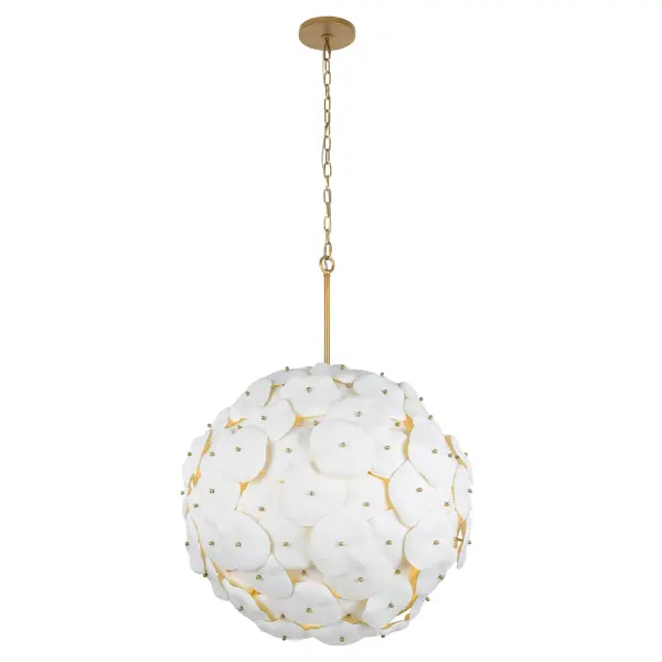 Coastlyn 28" 7-Light Pendant in Legacy Brass - Image 5