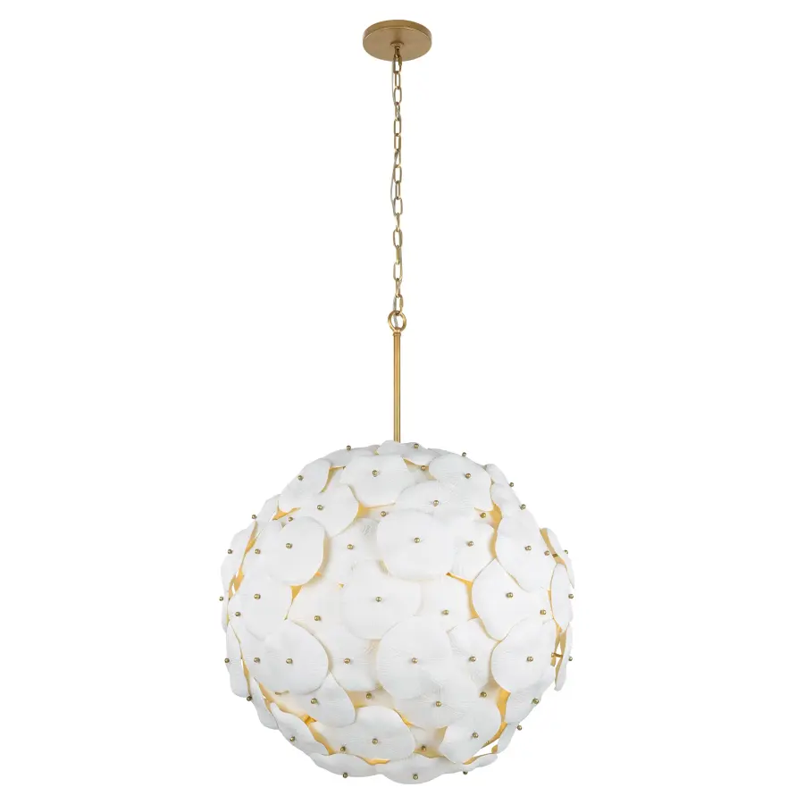Coastlyn 28" 7-Light Pendant in Legacy Brass - Image 5