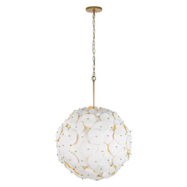 Coastlyn 28" 7-Light Pendant in Legacy Brass - Image 6