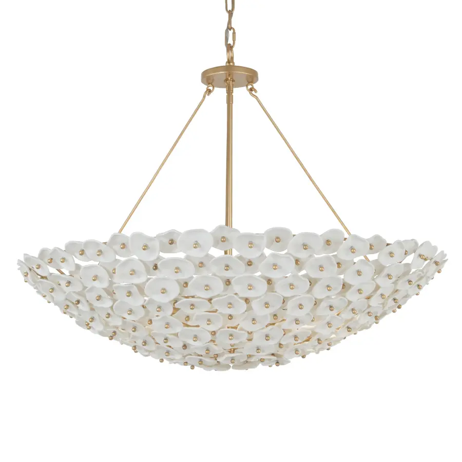 Coastlyn 36" 8-Light Pendant in Legacy Brass - Image 1