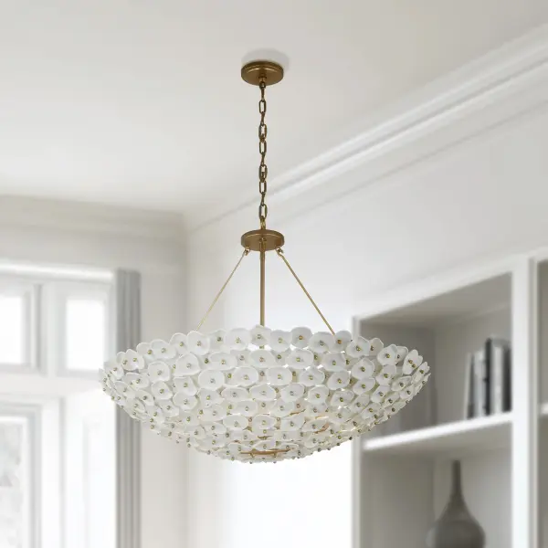 Coastlyn 36" 8-Light Pendant in Legacy Brass - Image 4
