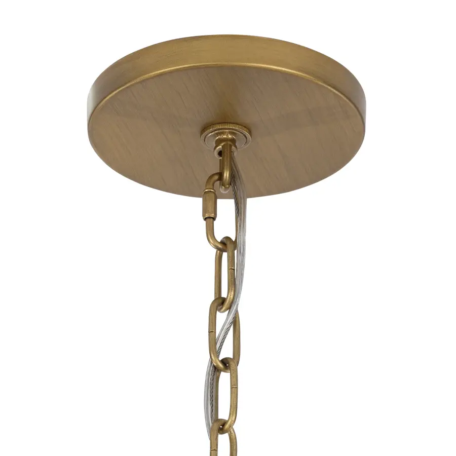 Coastlyn 36.75" 9-Light Pendant in Legacy Brass - Image 3