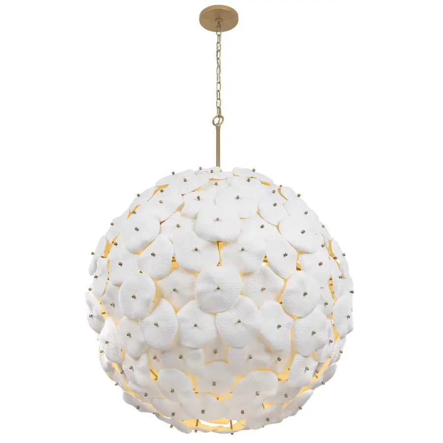 Coastlyn 36.75" 9-Light Pendant in Legacy Brass - Image 7