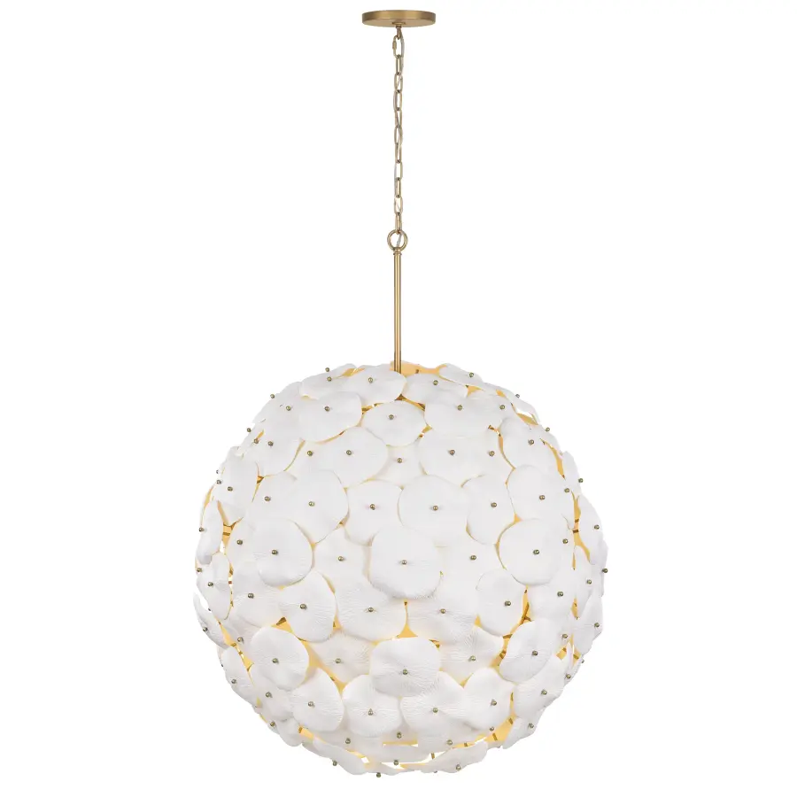 Coastlyn 36.75" 9-Light Pendant in Legacy Brass - Image 8