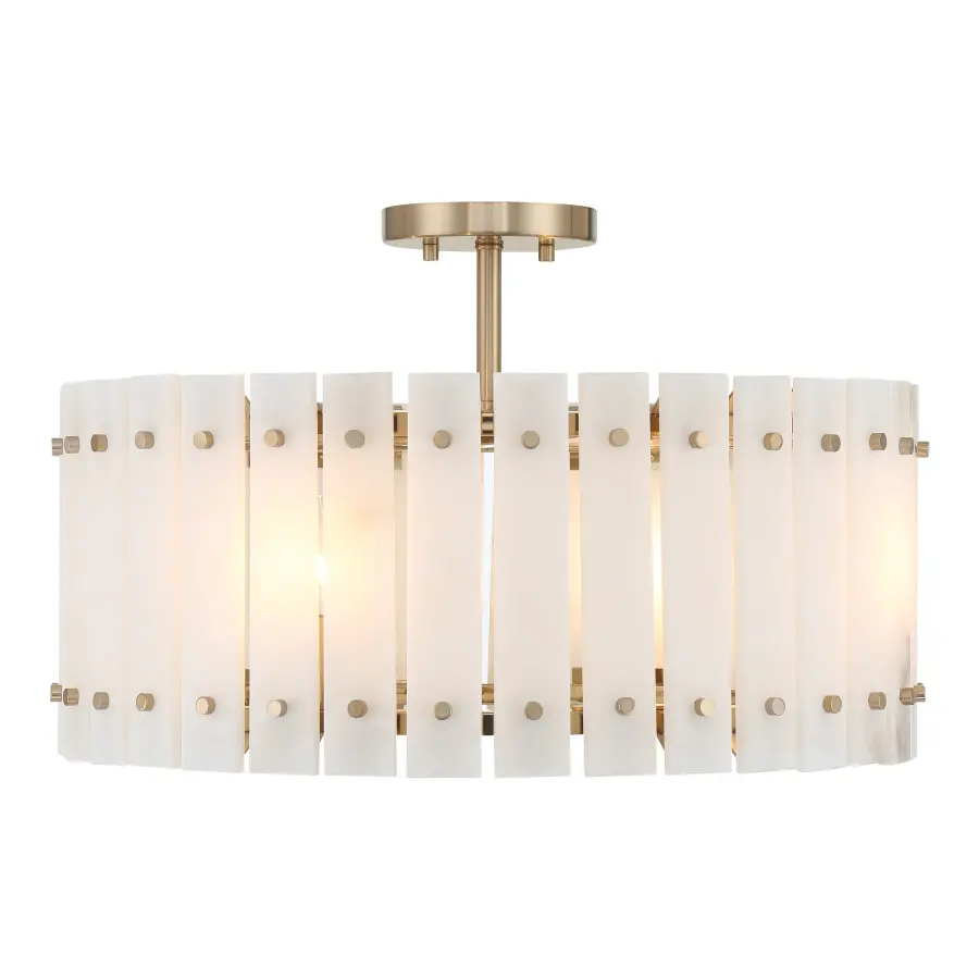 Bardon 4-Light Semi-Flush Mount in Celeste Brass - Image 2
