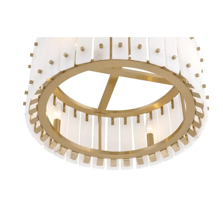 Bardon 4-Light Semi-Flush Mount in Celeste Brass - Image 3