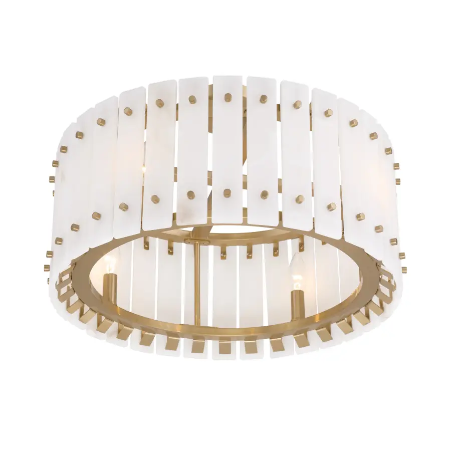 Bardon 4-Light Semi-Flush Mount in Celeste Brass - Image 4