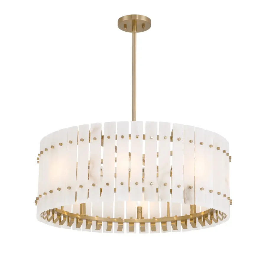 Bardon 8 Light Pendant in Celeste Brass - Image 1