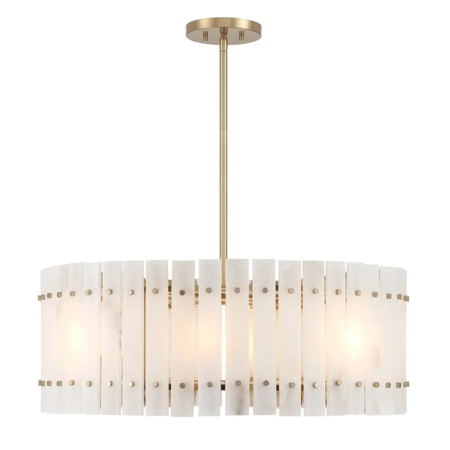 Bardon 8 Light Pendant in Celeste Brass - Image 2