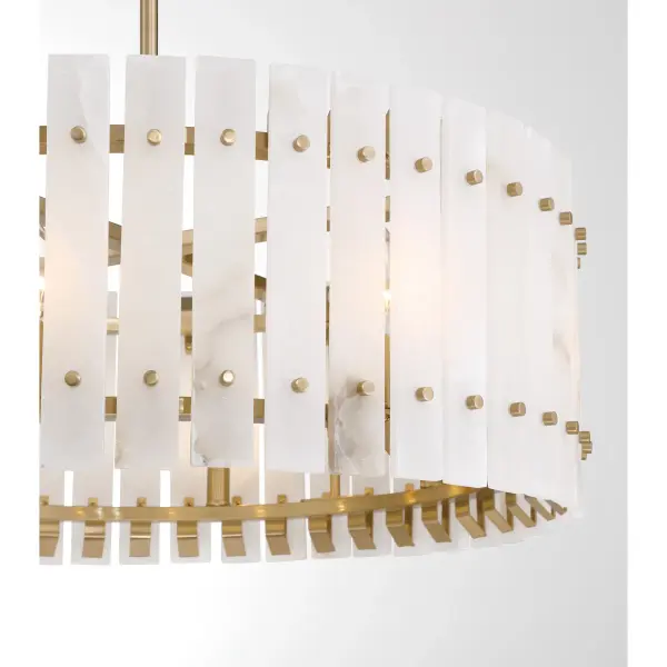 Bardon 8 Light Pendant in Celeste Brass - Image 3