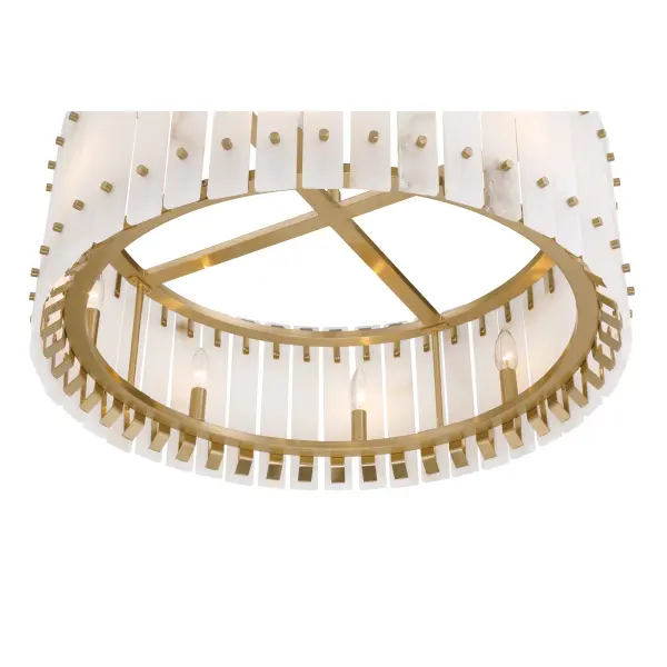 Bardon 8 Light Pendant in Celeste Brass - Image 4