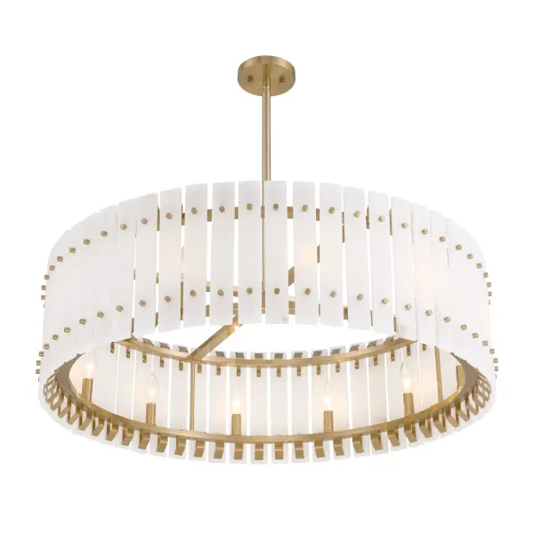 Bardon 12-Light Pendant in Celeste Brass - Image 4
