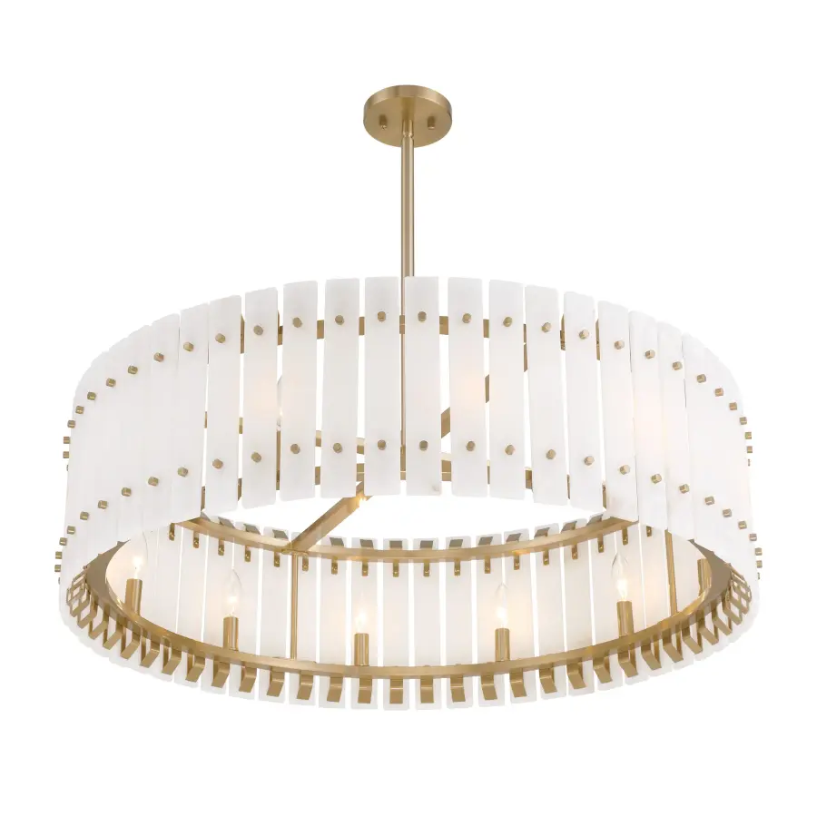 Bardon 12-Light Pendant in Celeste Brass - Image 4