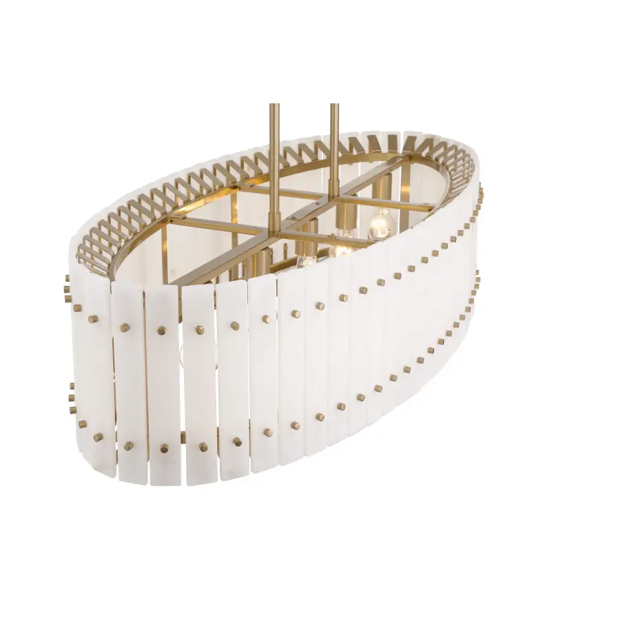 Bardon 5-Light Island Chandelier in Celeste Brass - Image 3