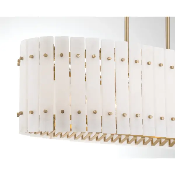 Bardon 5-Light Island Chandelier in Celeste Brass - Image 4