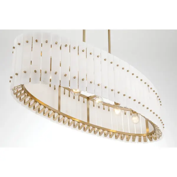 Bardon 5-Light Island Chandelier in Celeste Brass - Image 5