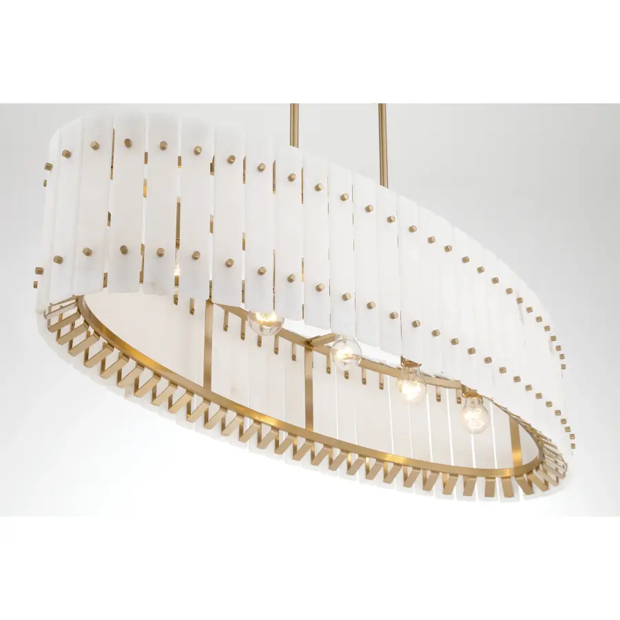 Bardon 5-Light Island Chandelier in Celeste Brass - Image 5