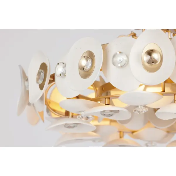 Niu 3-Light Semi-Flush Mount in Fawn Gold - Image 3