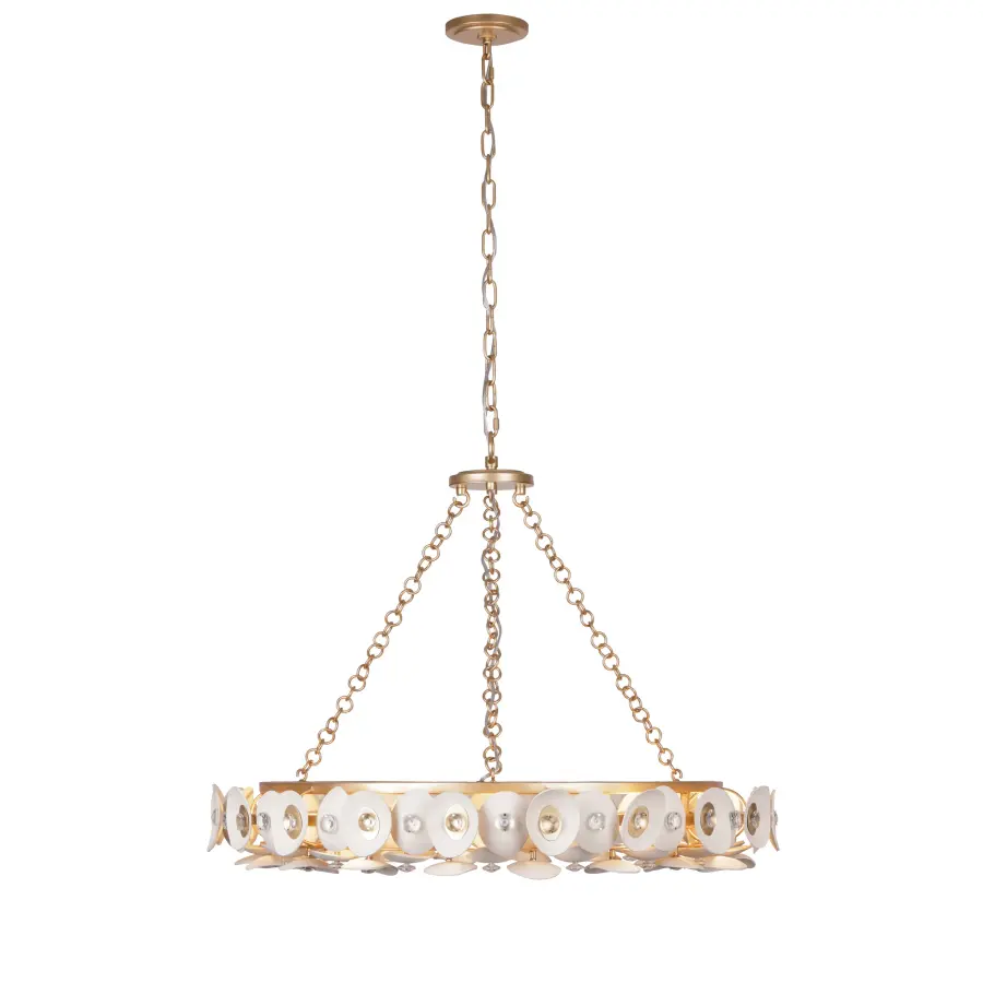 Niu 10-Light Pendant in Fawn Gold - Image 2