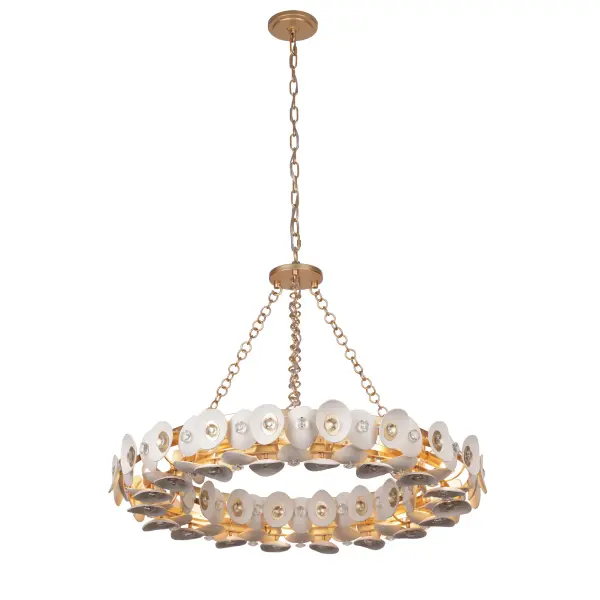 Niu 10-Light Pendant in Fawn Gold - Image 5