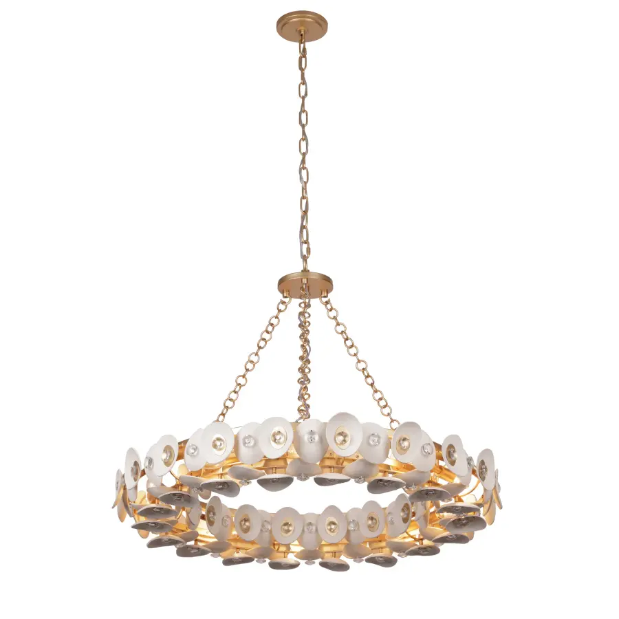 Niu 10-Light Pendant in Fawn Gold - Image 5