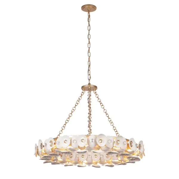 Niu 10-Light Pendant in Fawn Gold - Image 6
