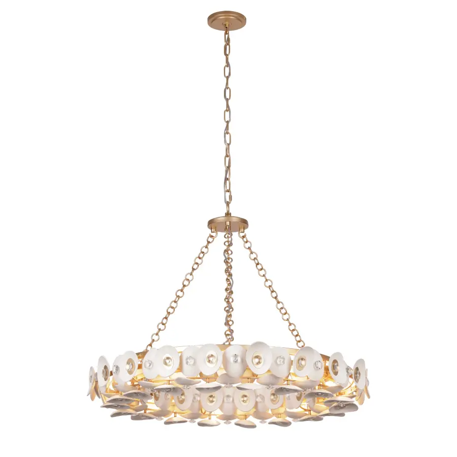 Niu 10-Light Pendant in Fawn Gold - Image 6