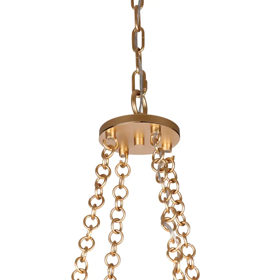 Niu 12-Light Pendant in Fawn Gold - Image 4