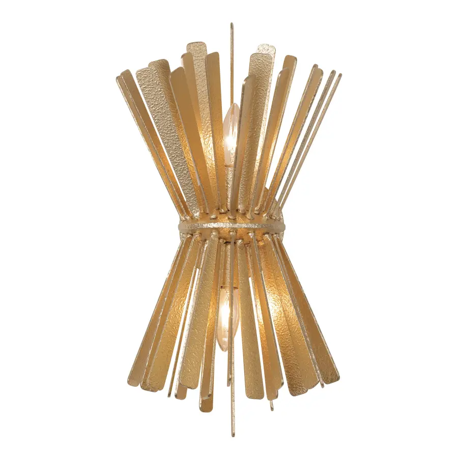 Confluence 2-Light Wall Sconce in Piastra Gold - Image 1