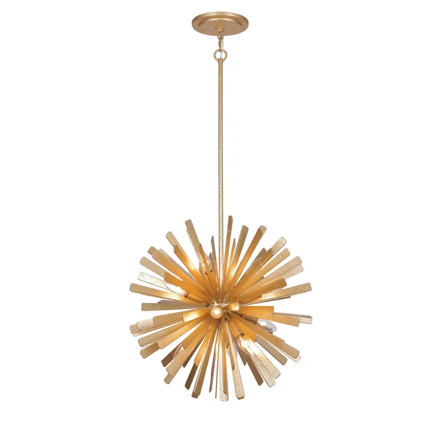 Confluence 12-Light Pendant in Piastra Gold - Image 2