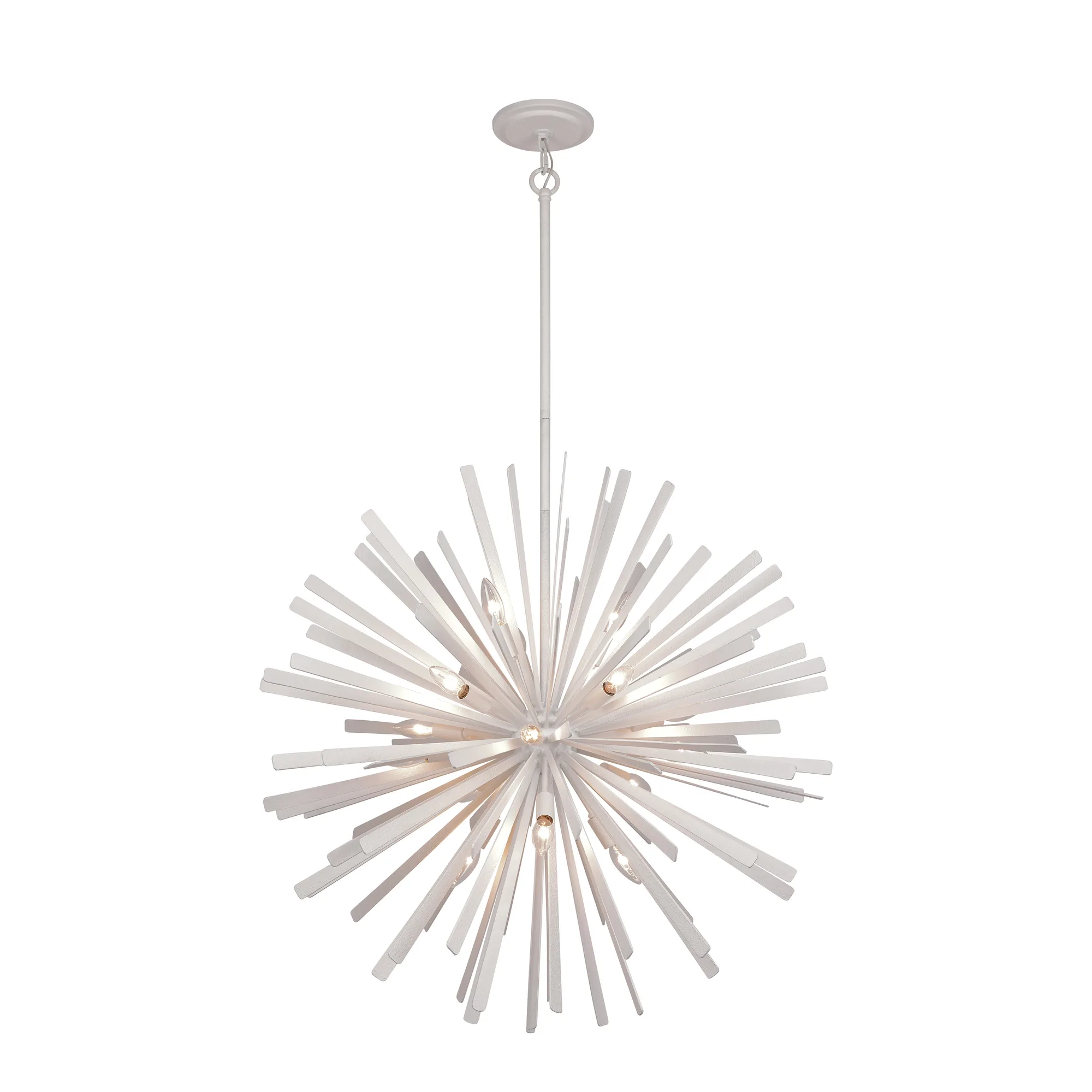 Confluence 16-Light Pendant in Piastra White