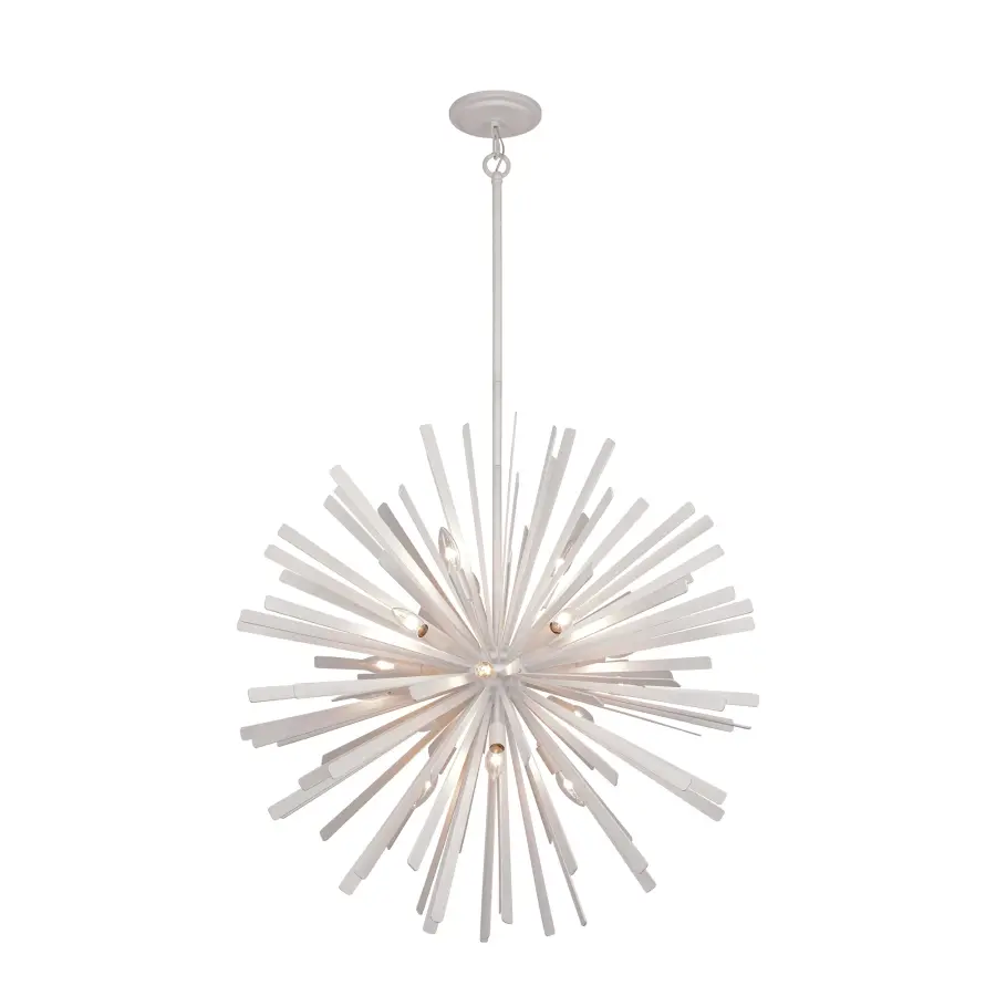 Confluence 16-Light Pendant in Piastra White - Image 1