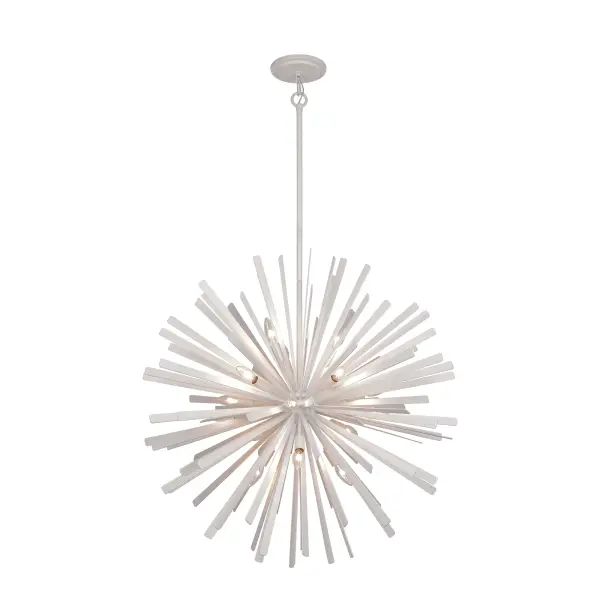 Confluence 16-Light Pendant in Piastra White - Image 2