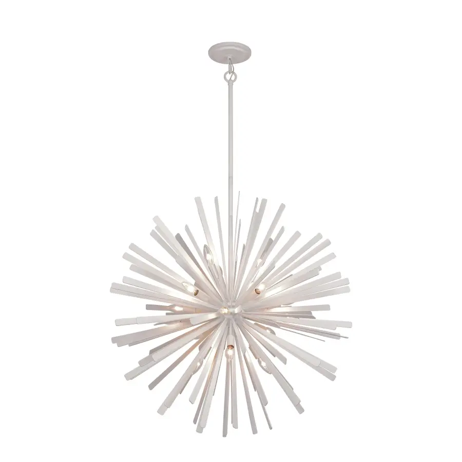 Confluence 16-Light Pendant in Piastra White - Image 2