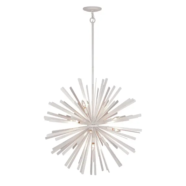 Confluence 16-Light Pendant in Piastra White - Image 5