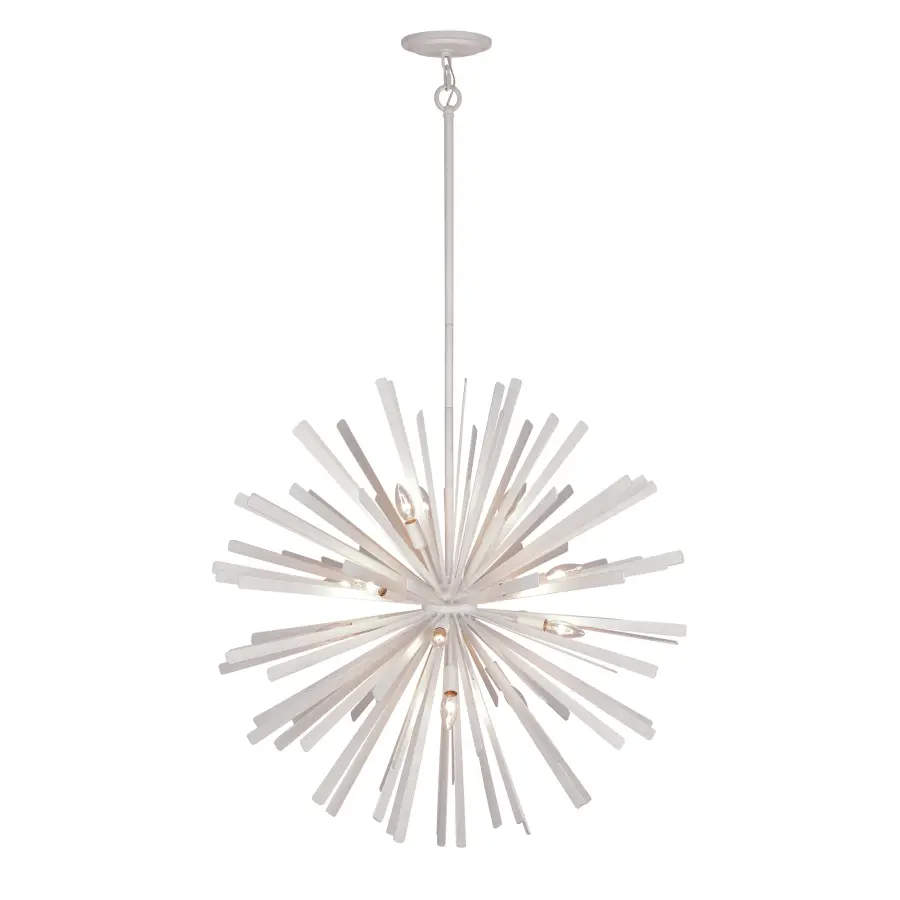 Confluence 16-Light Pendant in Piastra White - Image 5