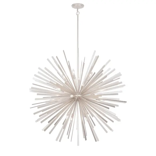 Confluence 20-Light Pendant in Piastra White