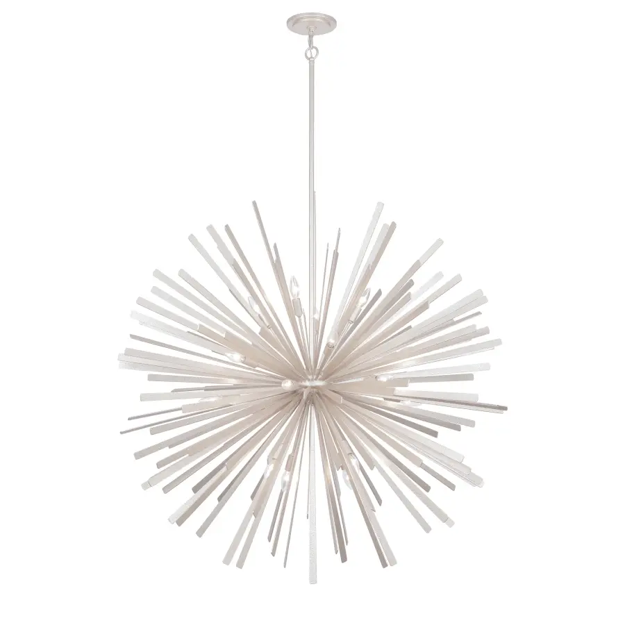 Confluence 20-Light Pendant in Piastra White