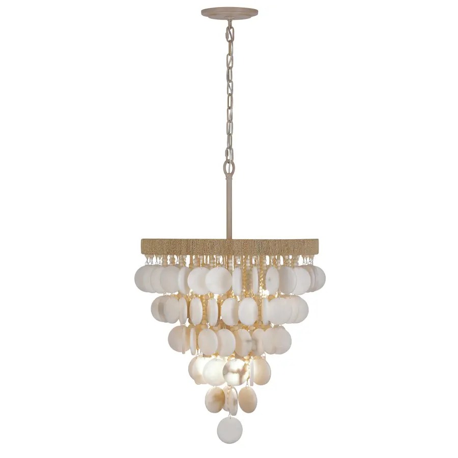 Aurelia's Cove 8-Light Pendant with Alabaster Stone - Image 2