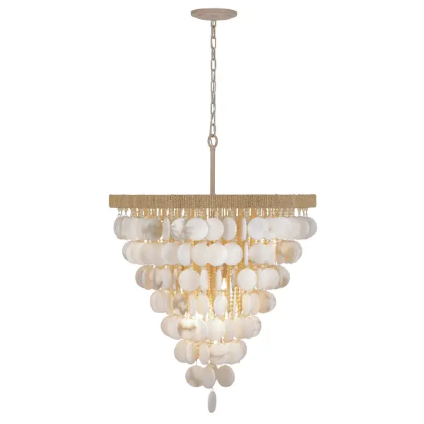 Aurelia's Cove 12-Light Pendant with Alabaster Stone - Image 3