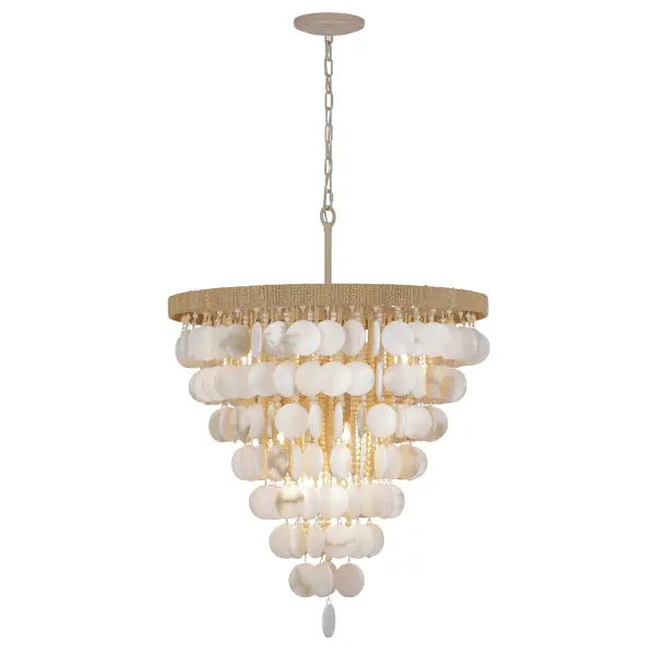Aurelia's Cove 12-Light Pendant with Alabaster Stone - Image 5