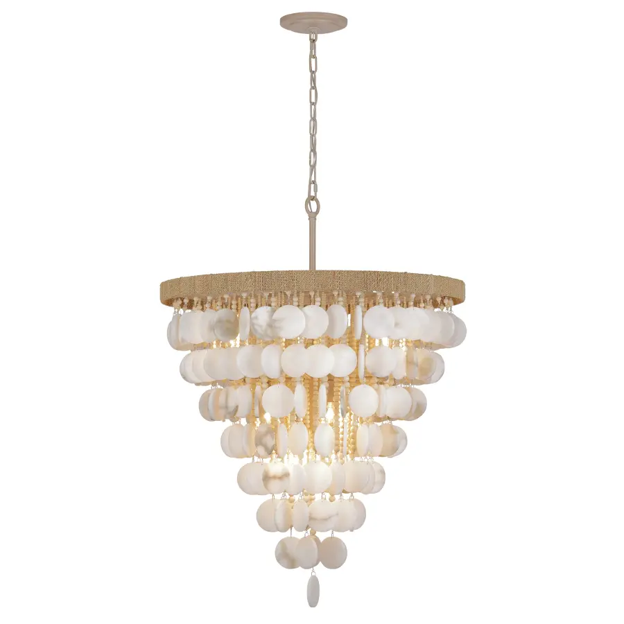Aurelia's Cove 12-Light Pendant with Alabaster Stone - Image 5