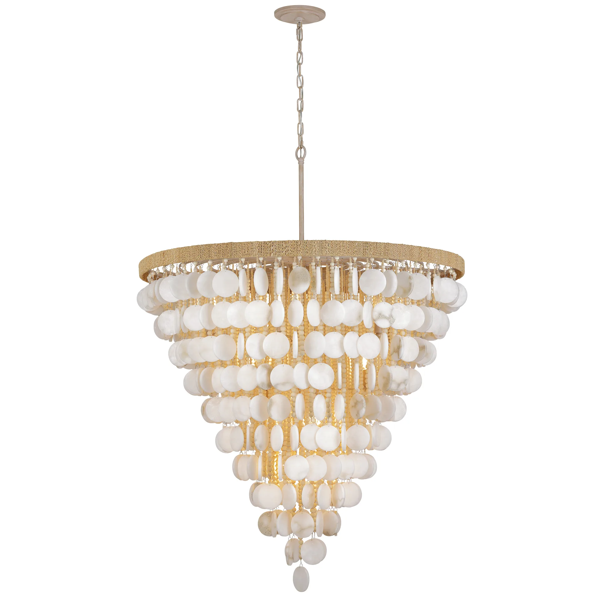 Aurelia's Cove 15-Light Pendant with Alabaster Stone