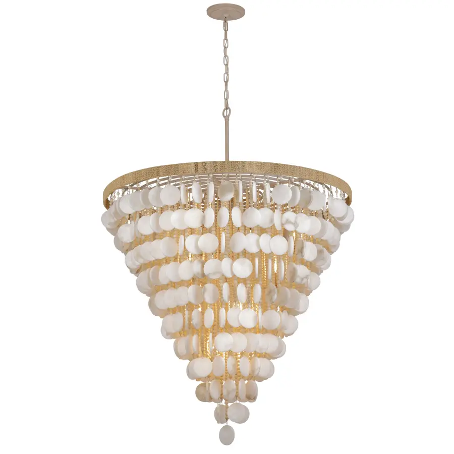 Aurelia's Cove 15-Light Pendant with Alabaster Stone - Image 6