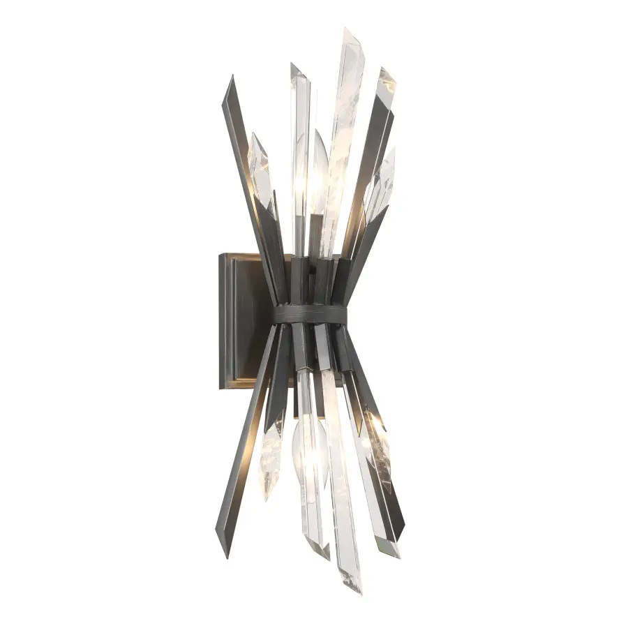 Elsa 2-Light Wall Sconce with Crystal Accents - Image 5